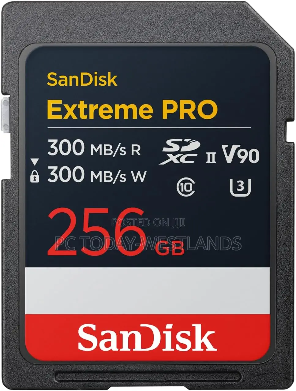 Sandisk 256gb Extreme Pro SDXC Uhs-Ii Memory Card - Up to 300mb/S