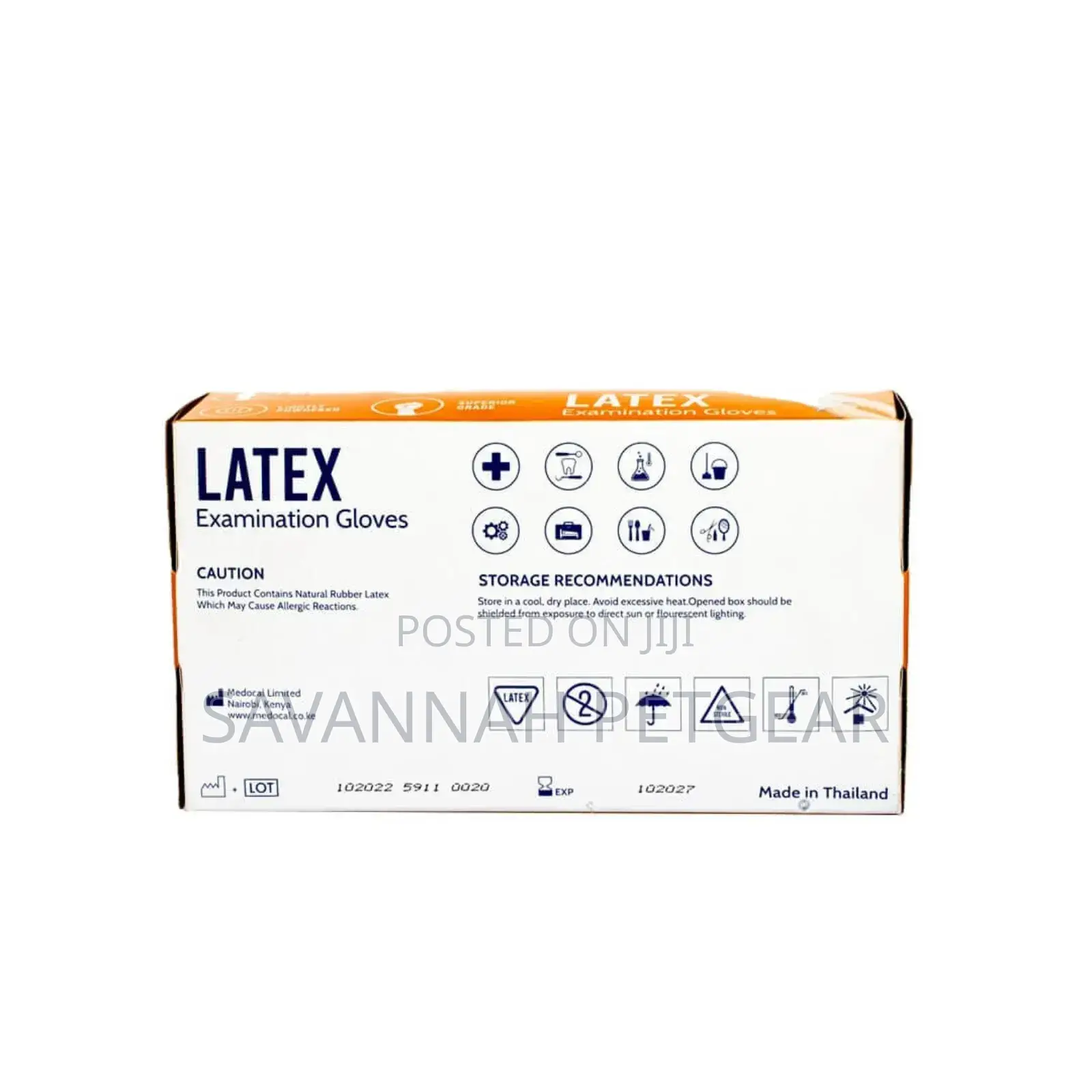 Medocal Latex Examination Gloves Powder Free (Medium) – 100’S