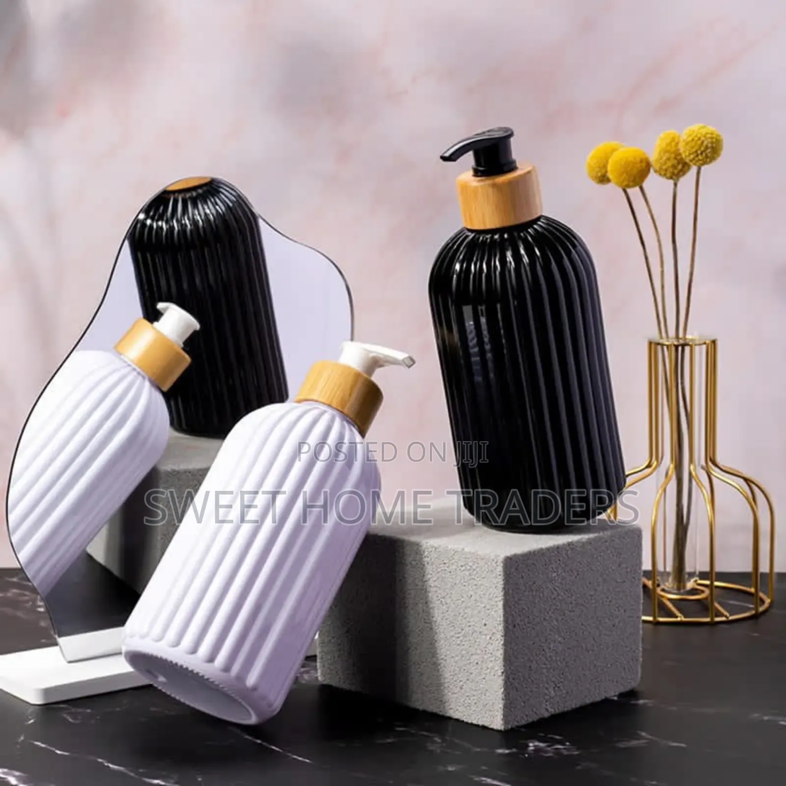 500ml Strip Soap Dispenser With Bamboo Pump