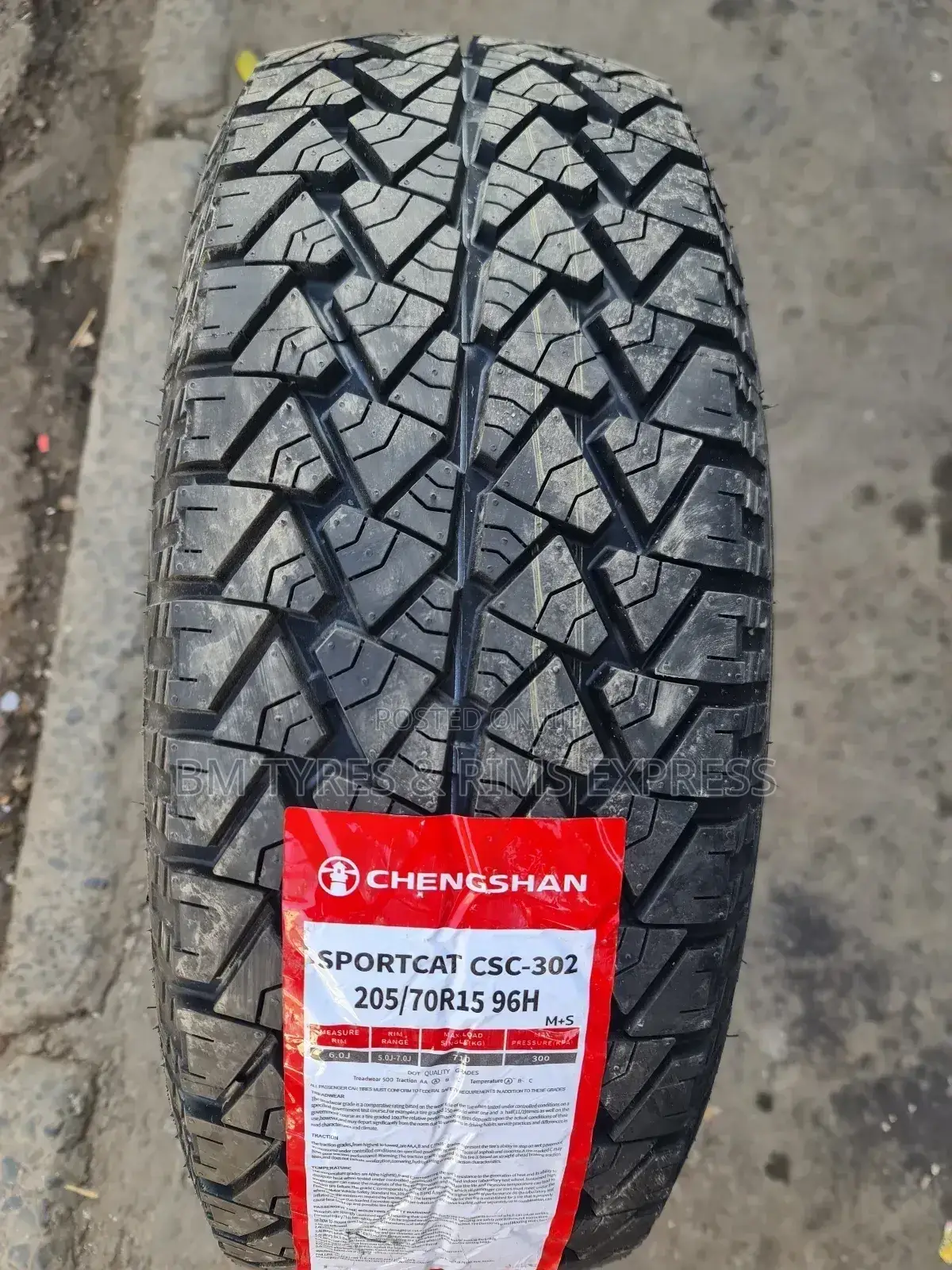 205 /70 R15 Chengshan Tyres (All Terrrain)
