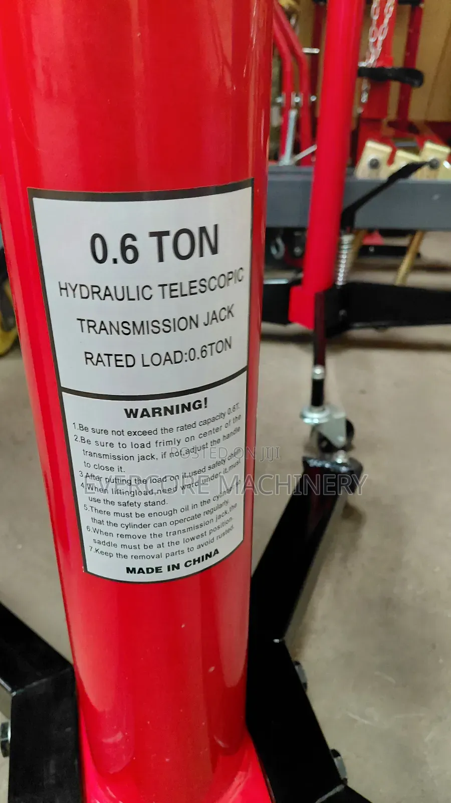 Heavy Duty Manual 0.6tonne Gearbox Jack Machine.