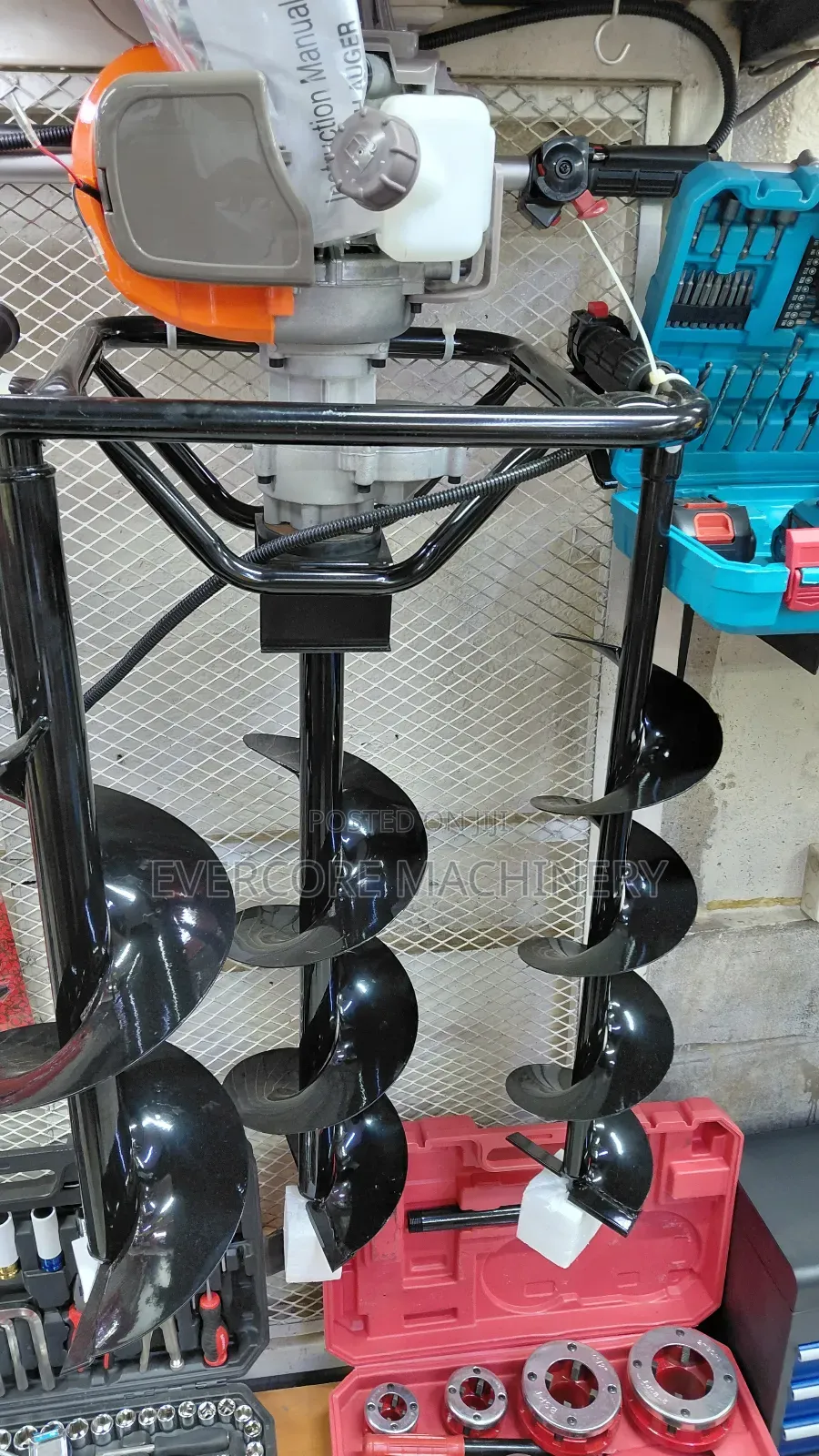 Heavu Duty 4stroke Earth Auger Machine With 3 Bits