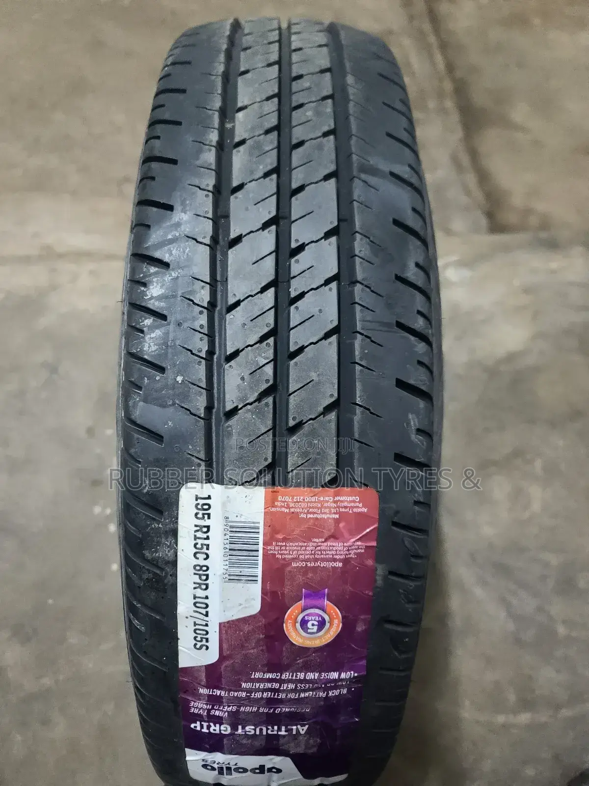195r15 C Apollo [Made In India ]