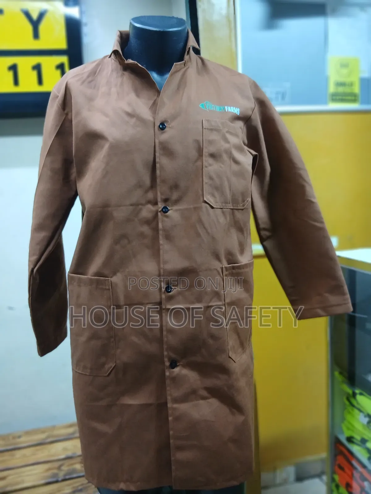 Industrial Kikuyu Brown Working Coats