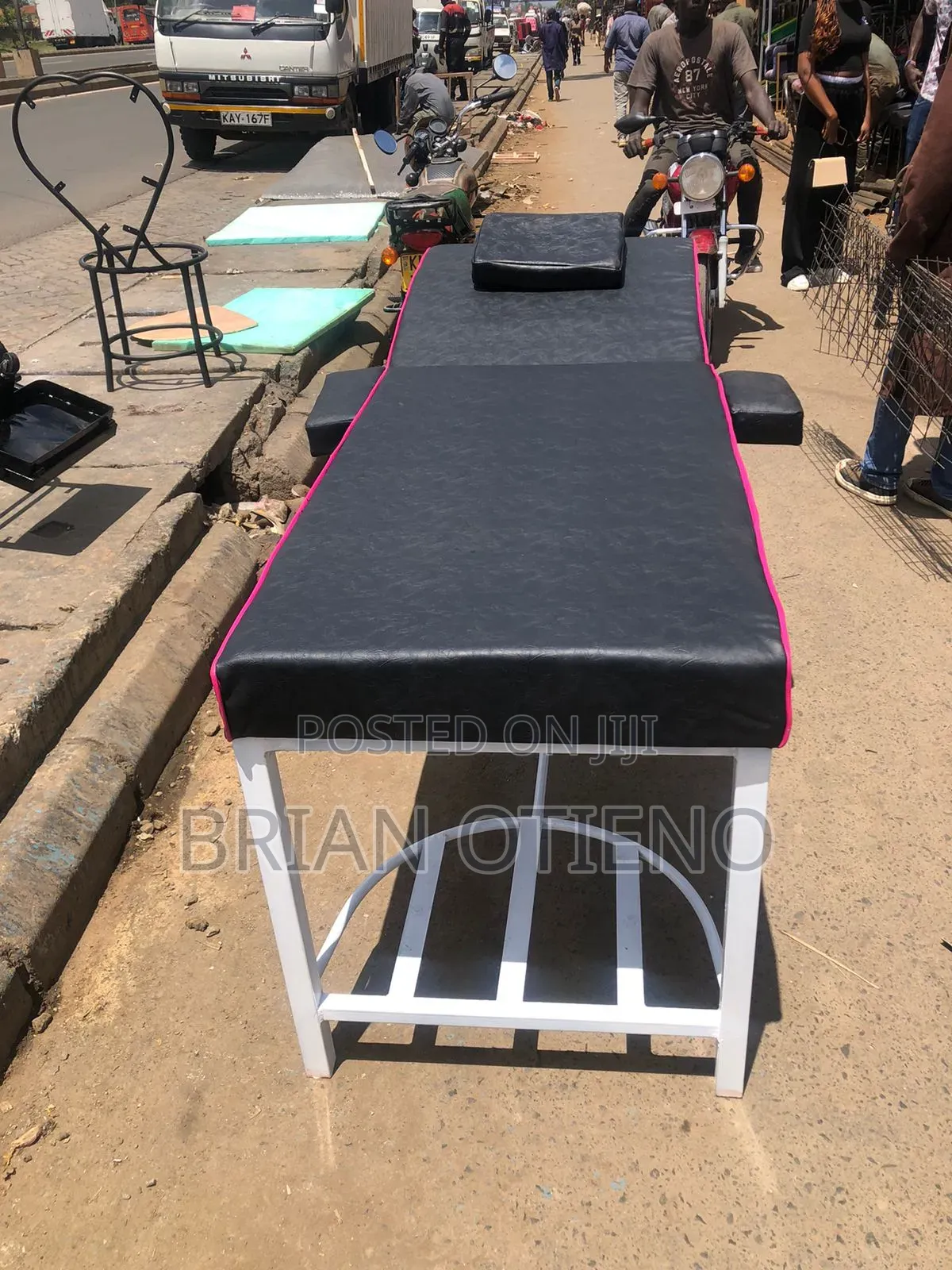 Pink/ Black Massage Bed