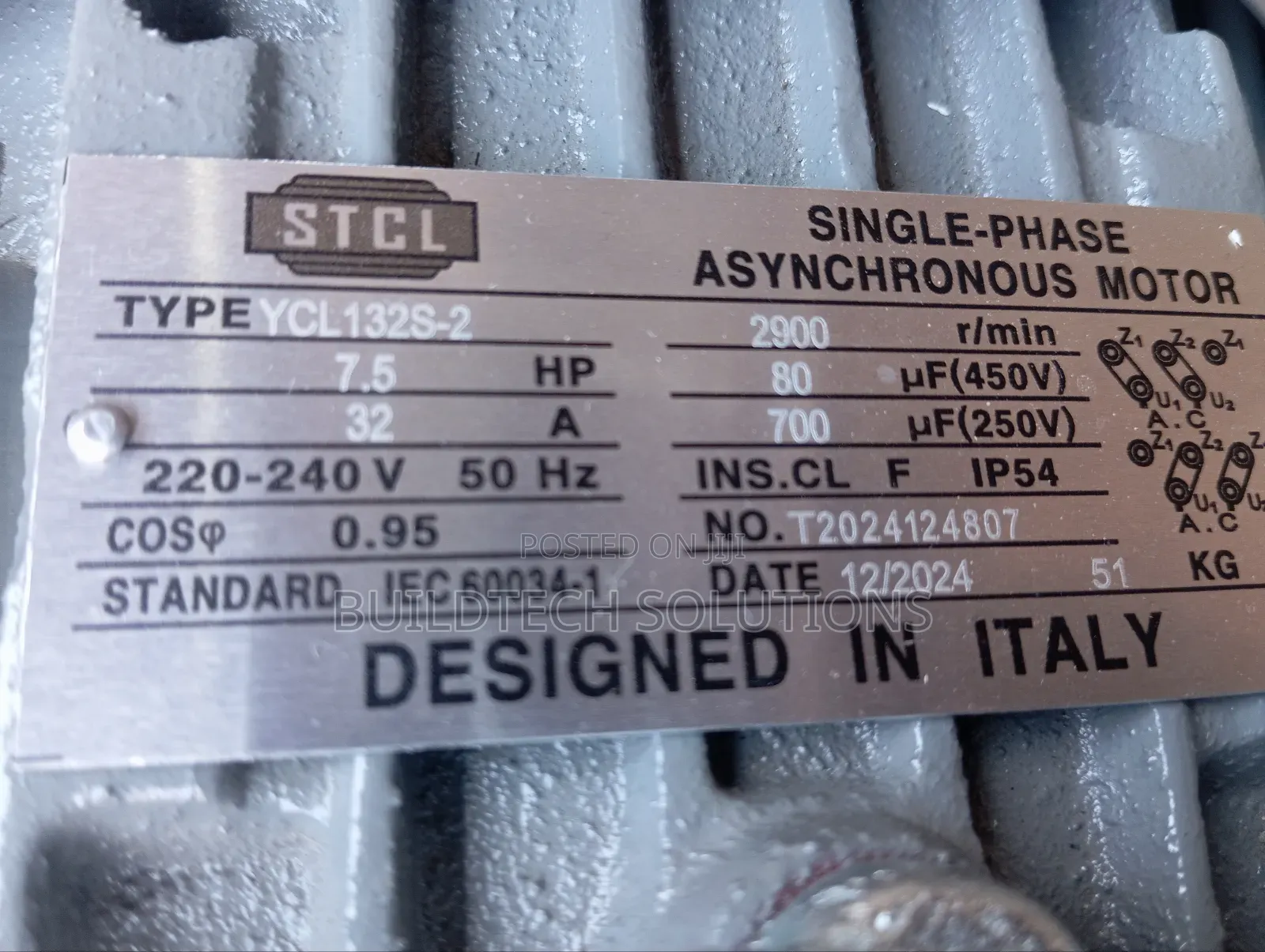 STCL Italy Single Phase 7.5 Hp