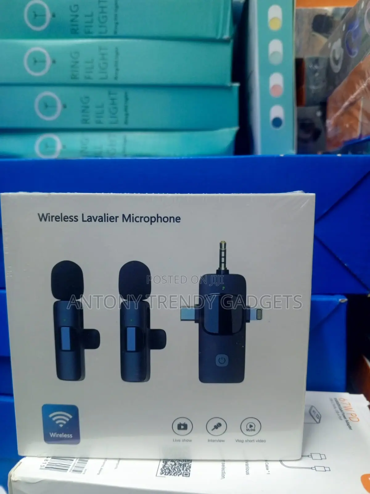 Dual Clip-on Wireless Microphones For Phone & Camera Recording