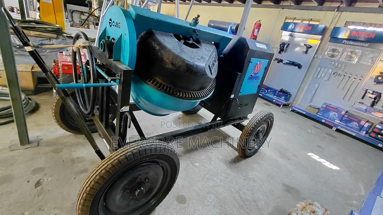 500l Diesel Concrete Mixer With 8hp Aircooled Engine.