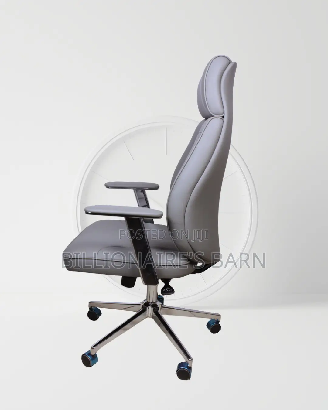 Breathable Grey Office Leather Executive | Nairobi Delivery Guaranteed