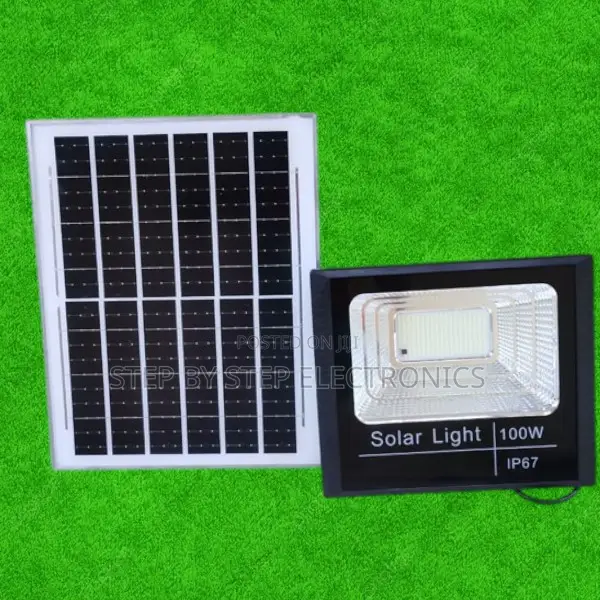 100w Solar Flood Light Ip67 Waterproof for Security Gate Lighting