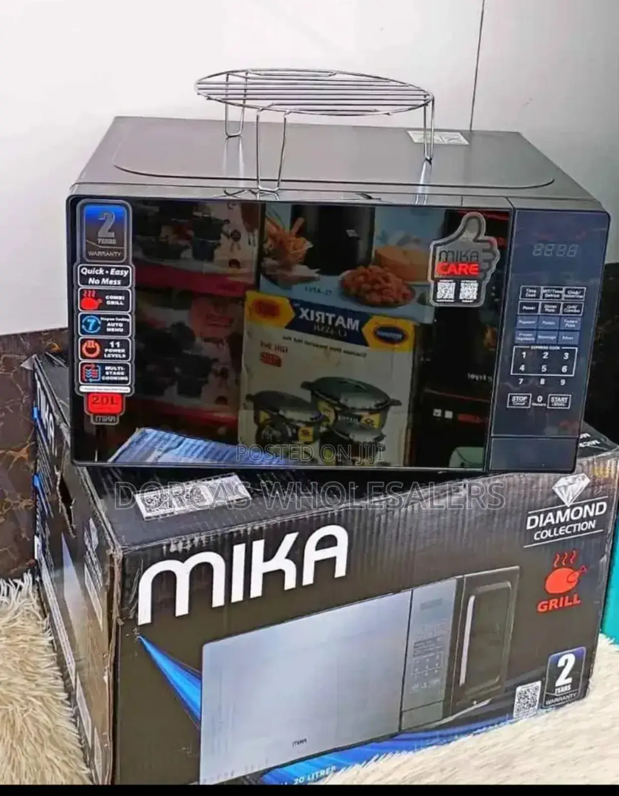 Efficient Digital Mika Microwave With Grill