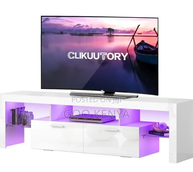 Home Tv Cabinet; Modern Suspended Tv Cabinet With Led Lighting