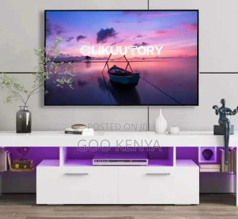 Home Tv Cabinet; Modern Suspended Tv Cabinet With Led Lighting