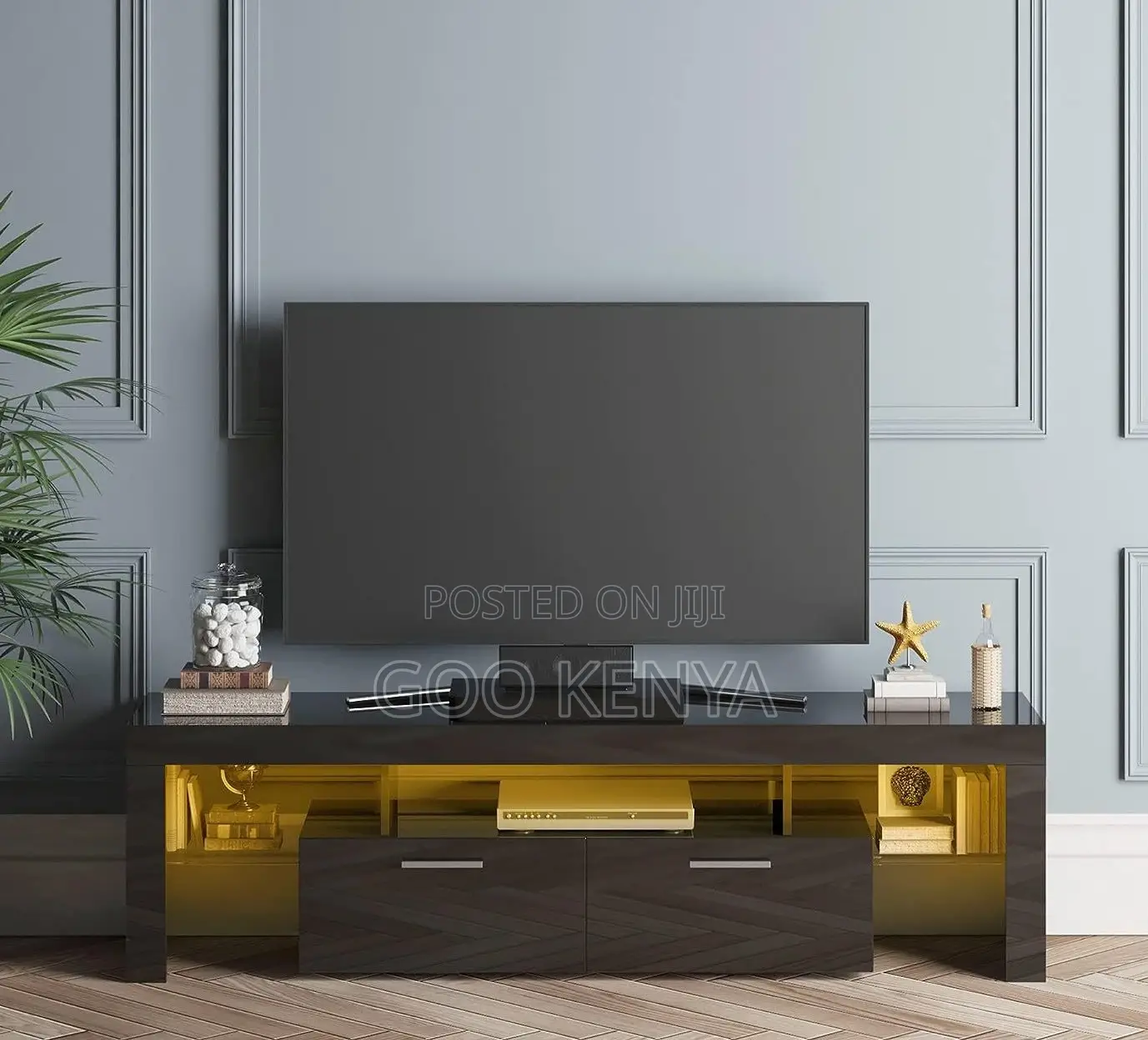 Home Tv Cabinet; Modern Suspended Tv Cabinet With Led Lighting