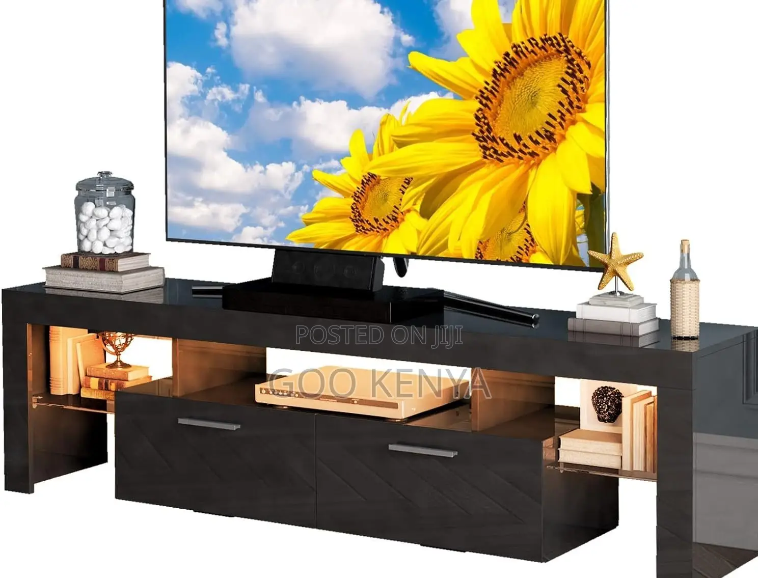 Home Tv Cabinet; Modern Suspended Tv Cabinet With Led Lighting