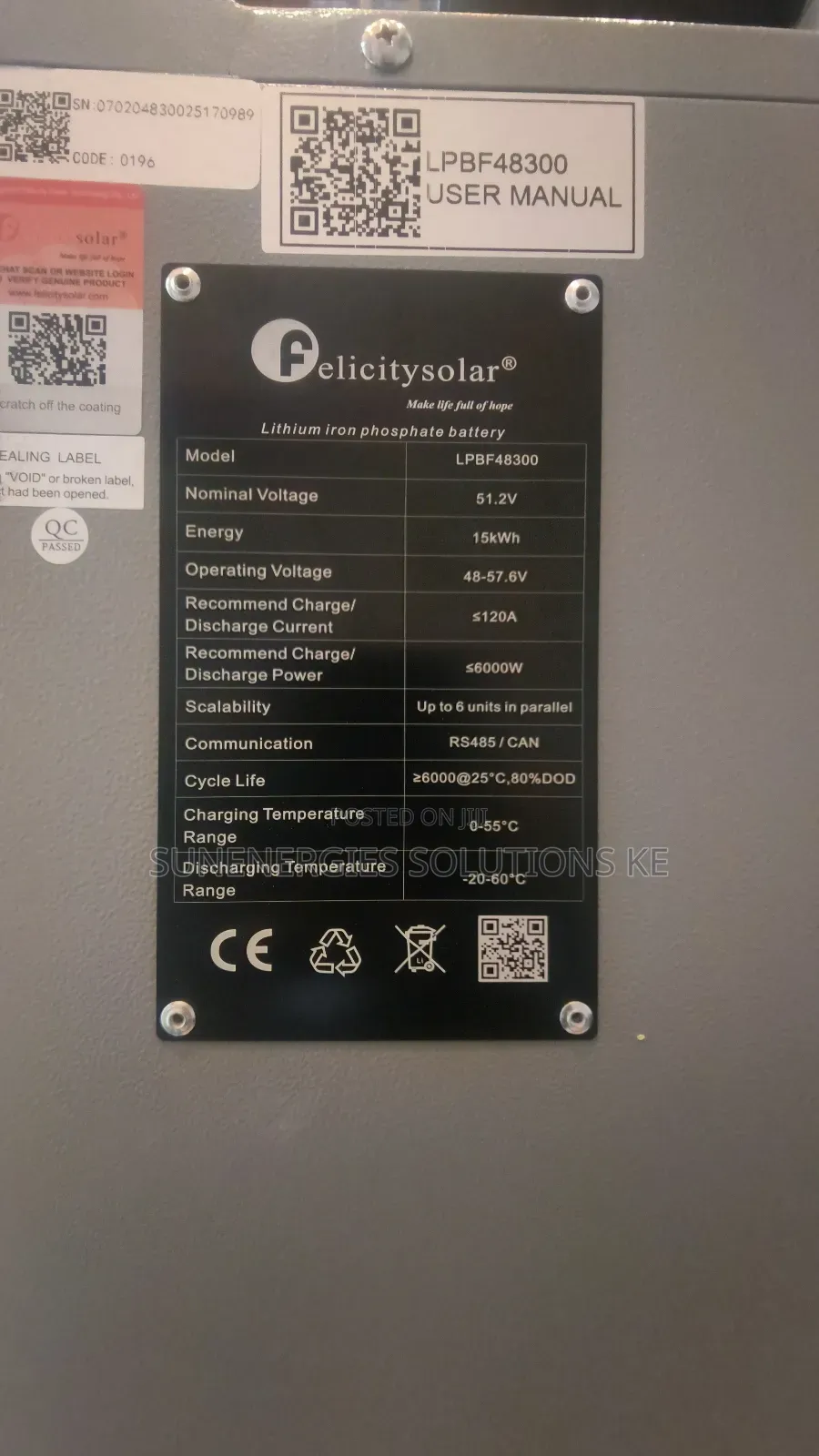 15kwh 51.2v 300ah