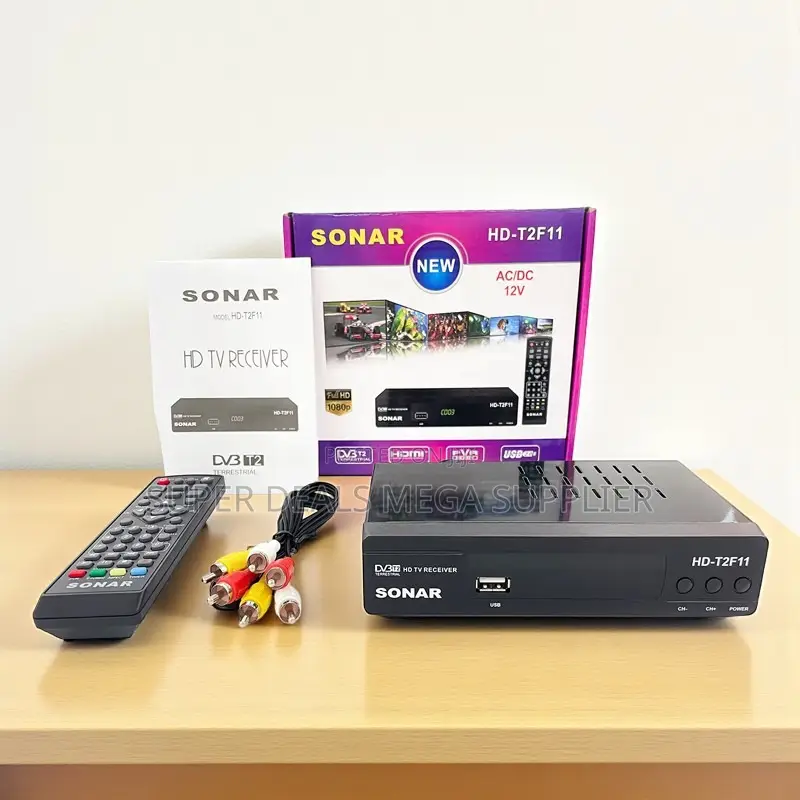Sonar 1080p Full Hd Digital Decoder Free Channels Plug and Play Box