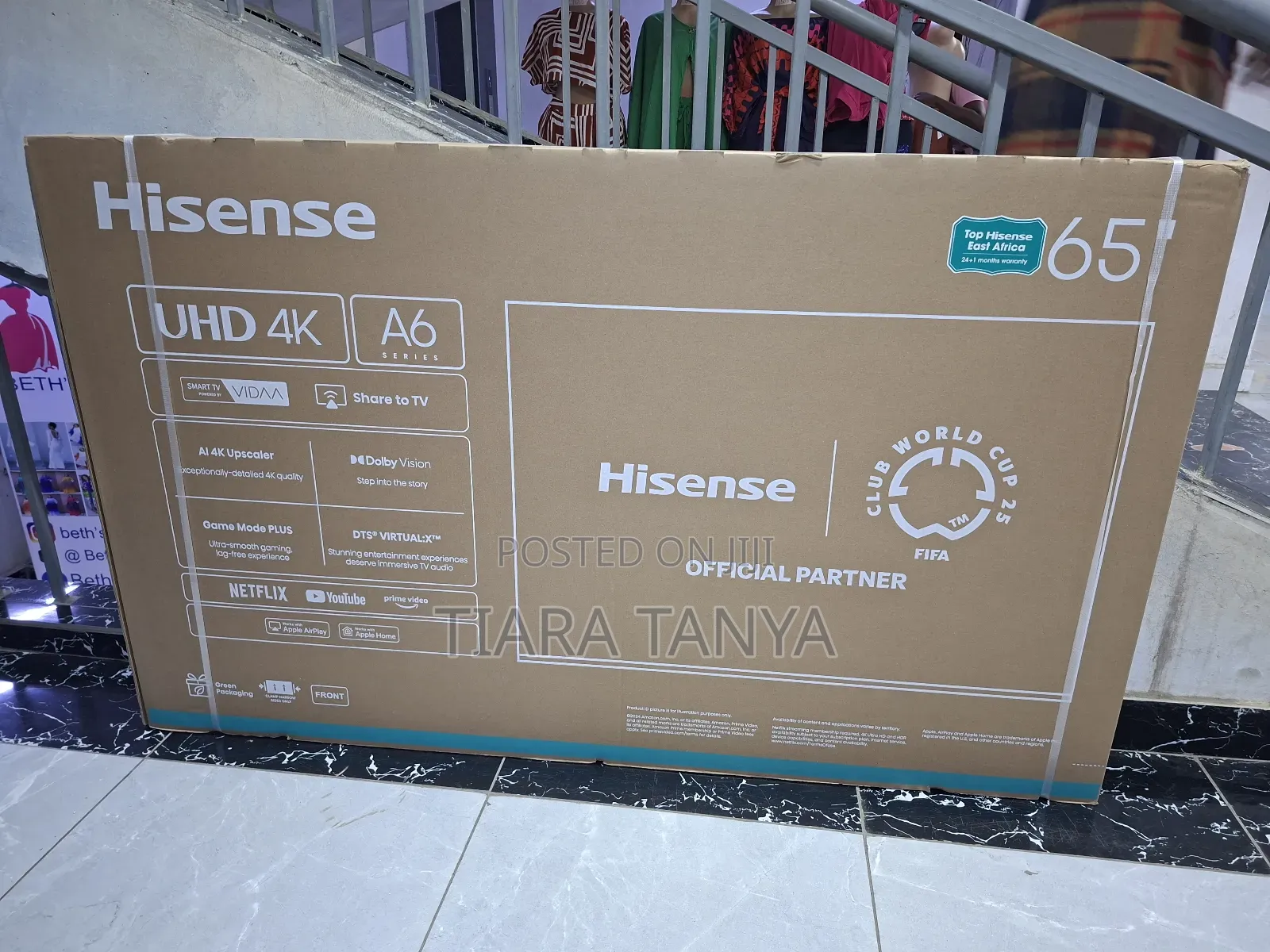 Hisense 65" A6n Uhd Smart Tv Frameless Vidaa Tv