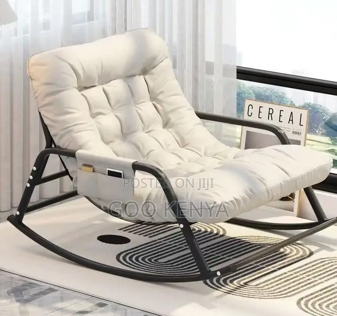 Home Chair; Lazy Lounger Ergonomic Chaise Rocking Chair for Outdoor