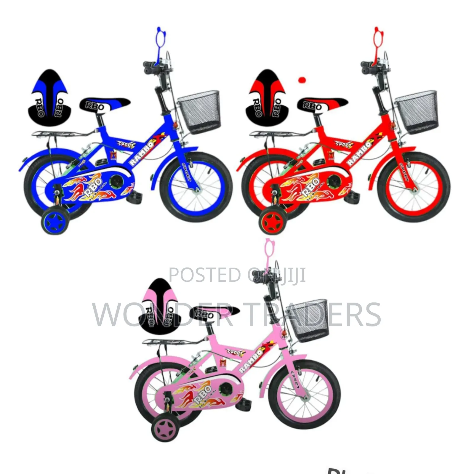 Kids Bicycles ;
Size 12- 5000
Size 16- 5500