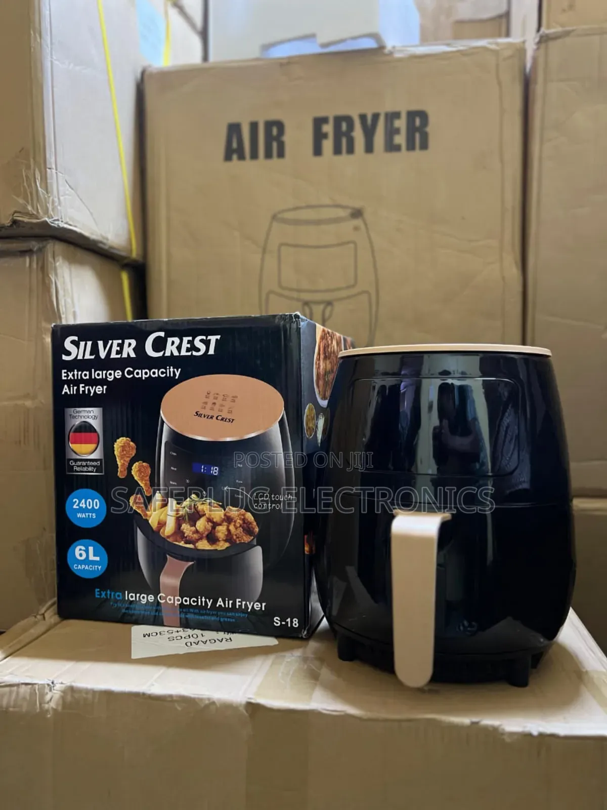 Silvercrest 6l Air Fryer - Xl Family Size | 50% Less Oil