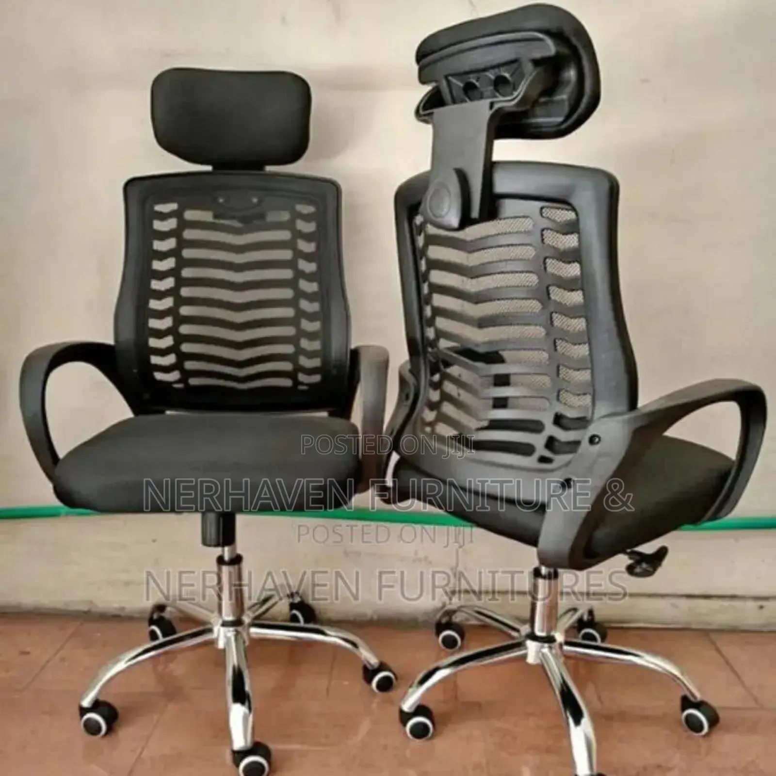 Office Chair With Headrest - Staff / Home Office