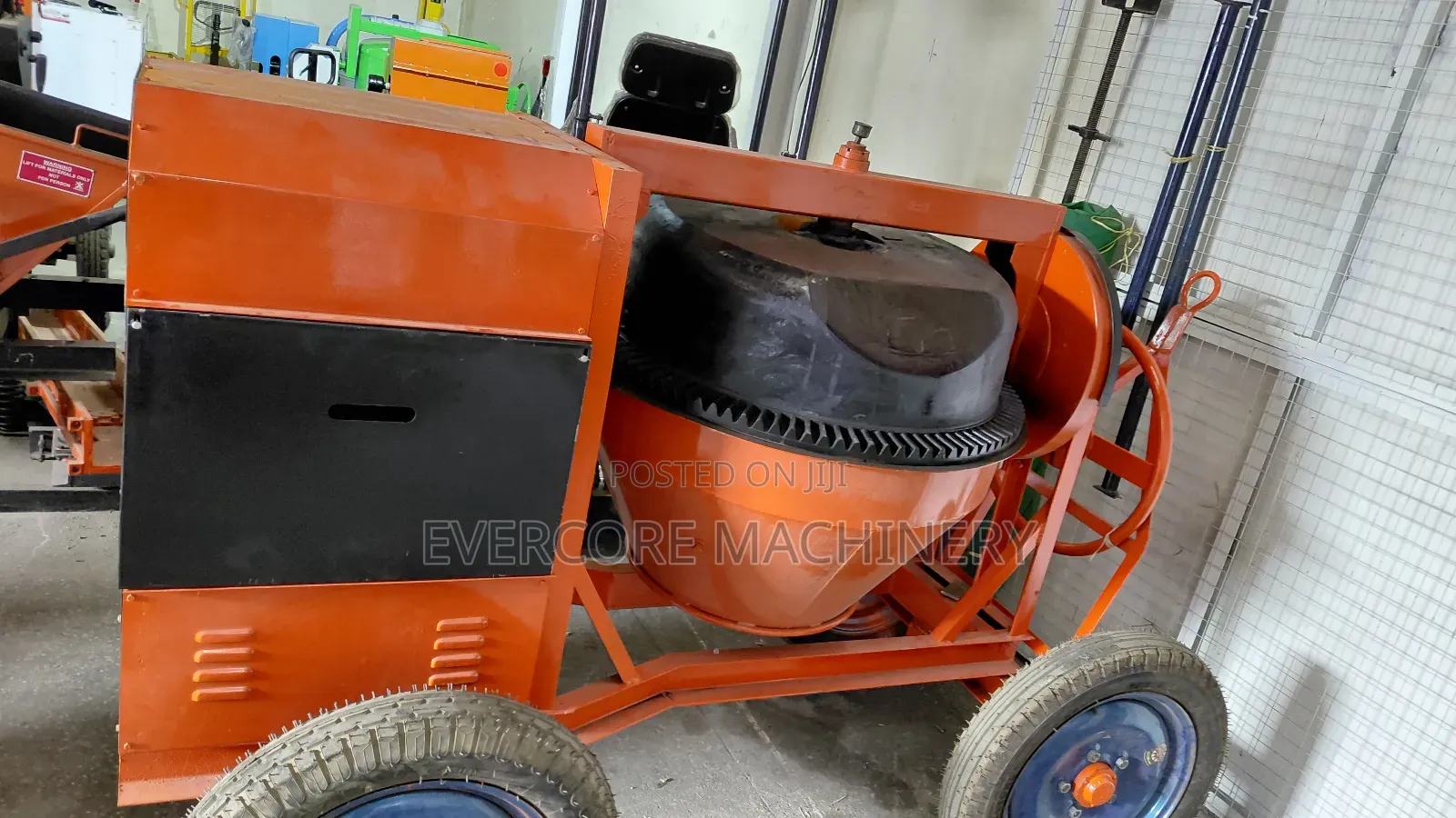 Titan Commercial Diesel Concrete Mixer 500litres Capacity 8hp Engine.