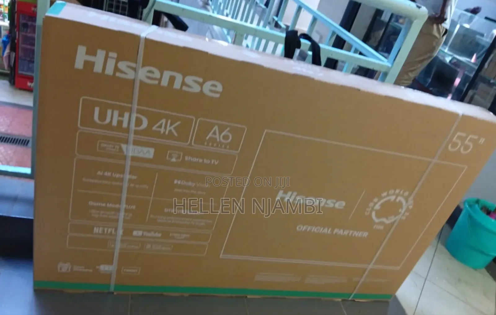 Hisense 55 Inch Tv Uhd Smart Frameless 55a6n (2025 Model)