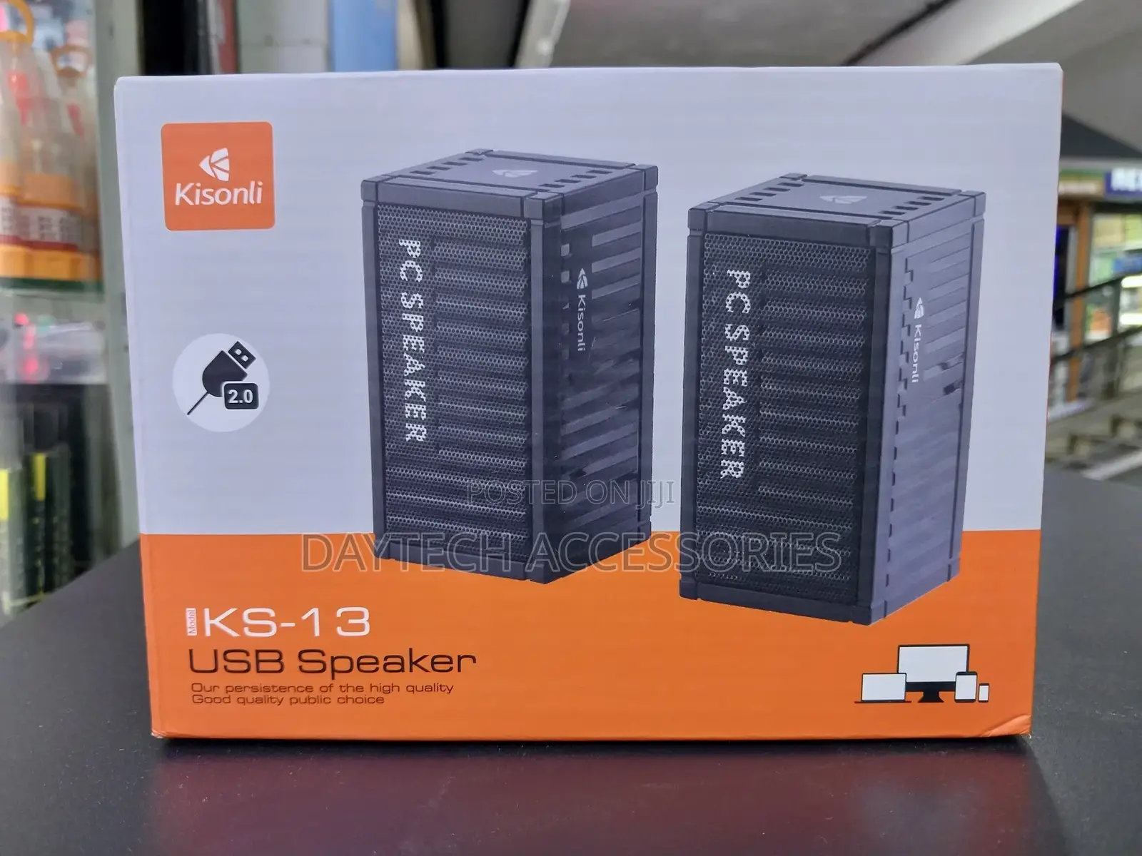 Kisonli Desktop/Laptop Speakers Ks-13 - Black