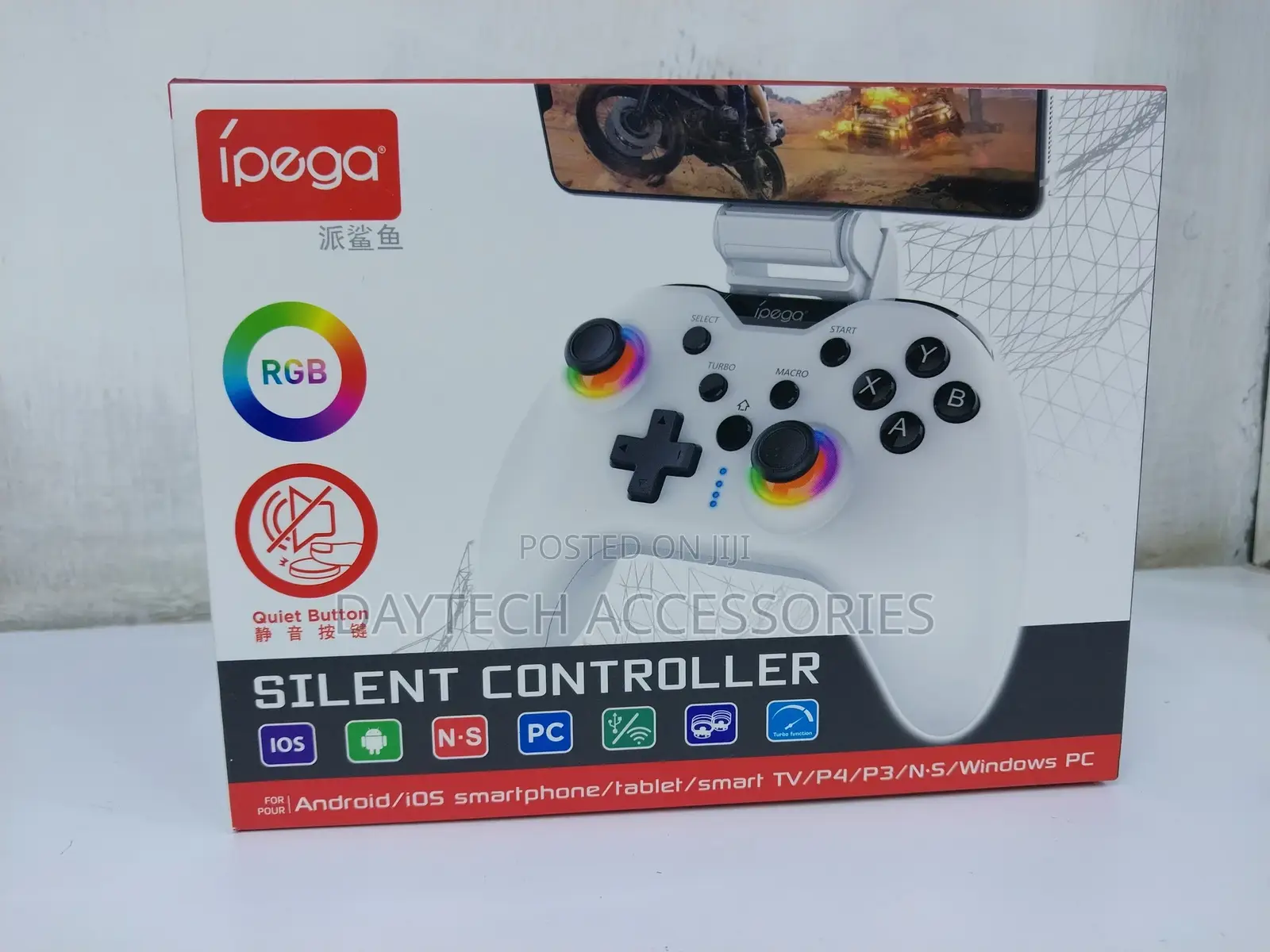Ipega 9111b Wireless Gamepad for Android / Pc / Ps3 / Ps4 / Ios White
