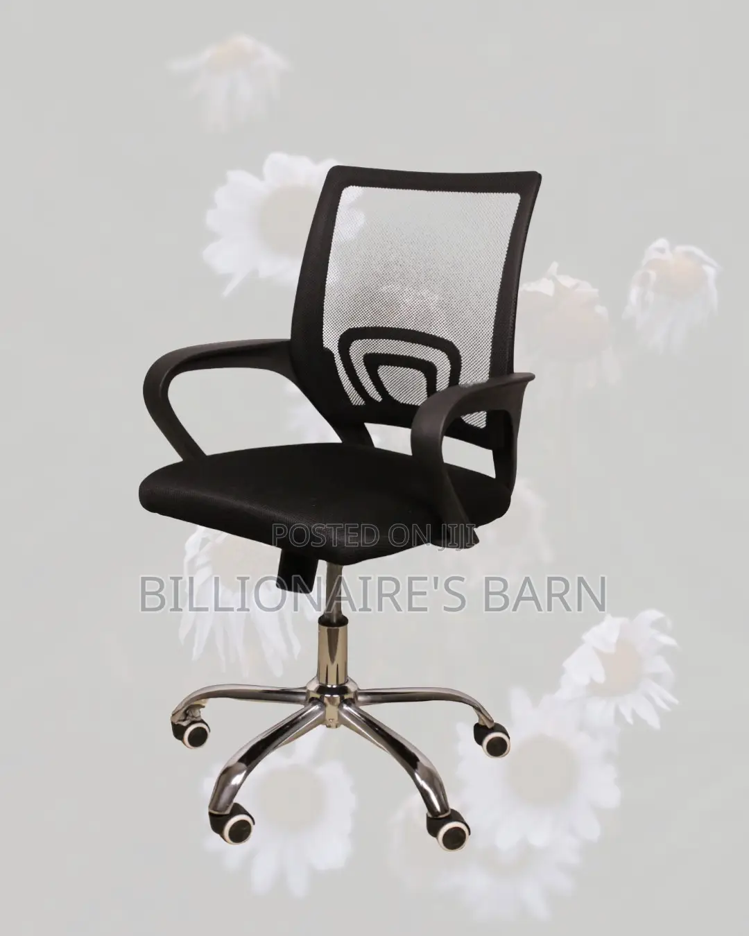 Space-Saving Secretarial Chair (Durable) — | Same-Day Delivery