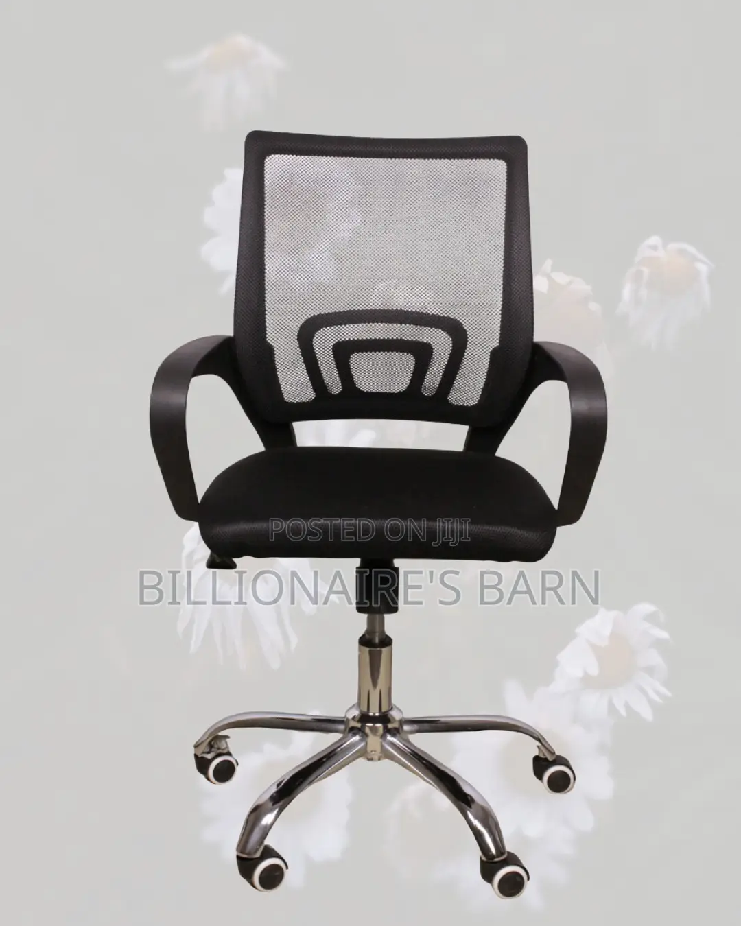 Space-Saving Secretarial Chair (Durable) — | Same-Day Delivery