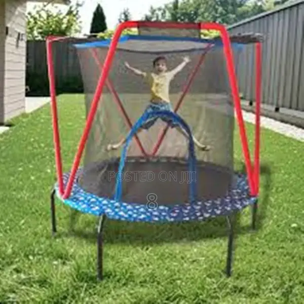 4ft Kids Trampoline With Safety Net – Perfect for Indoor Outdoor Fun