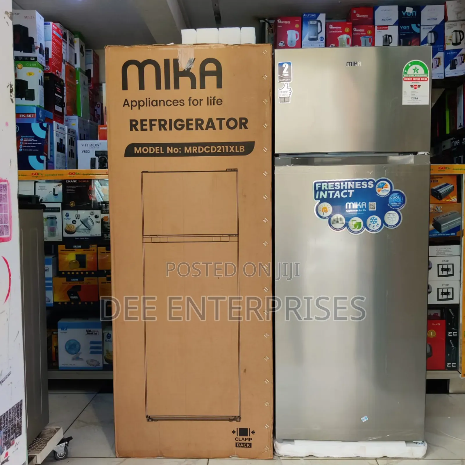 211l Mika Double Door Fridge