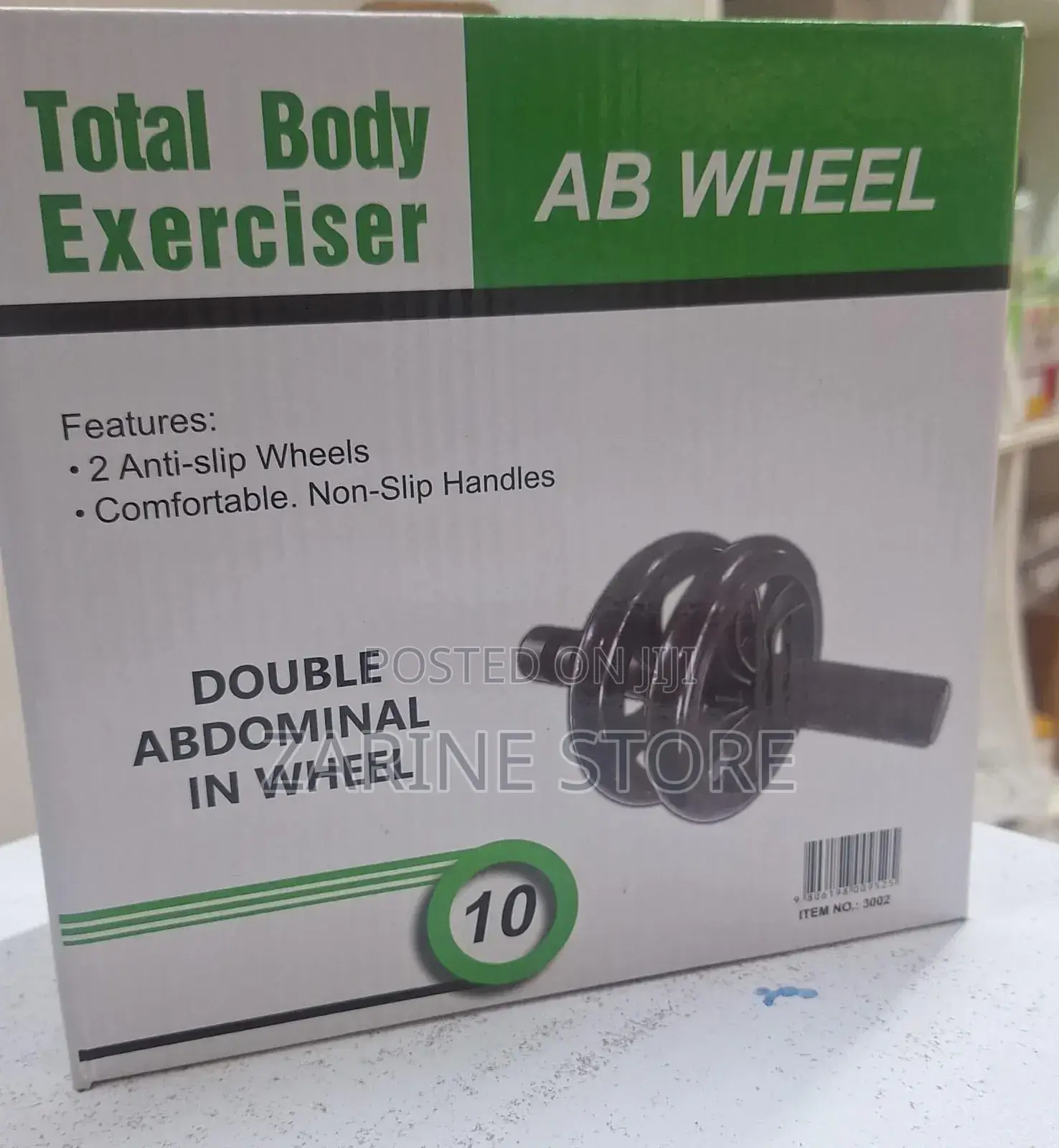 Double Wheel Roller With Knee Pad Ab Total Body Exerciser