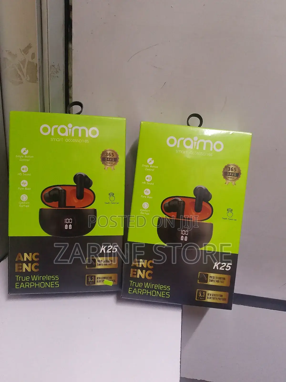 Orimo Heavy Bass Wireless Earpods Earphones With Noise Cancellation