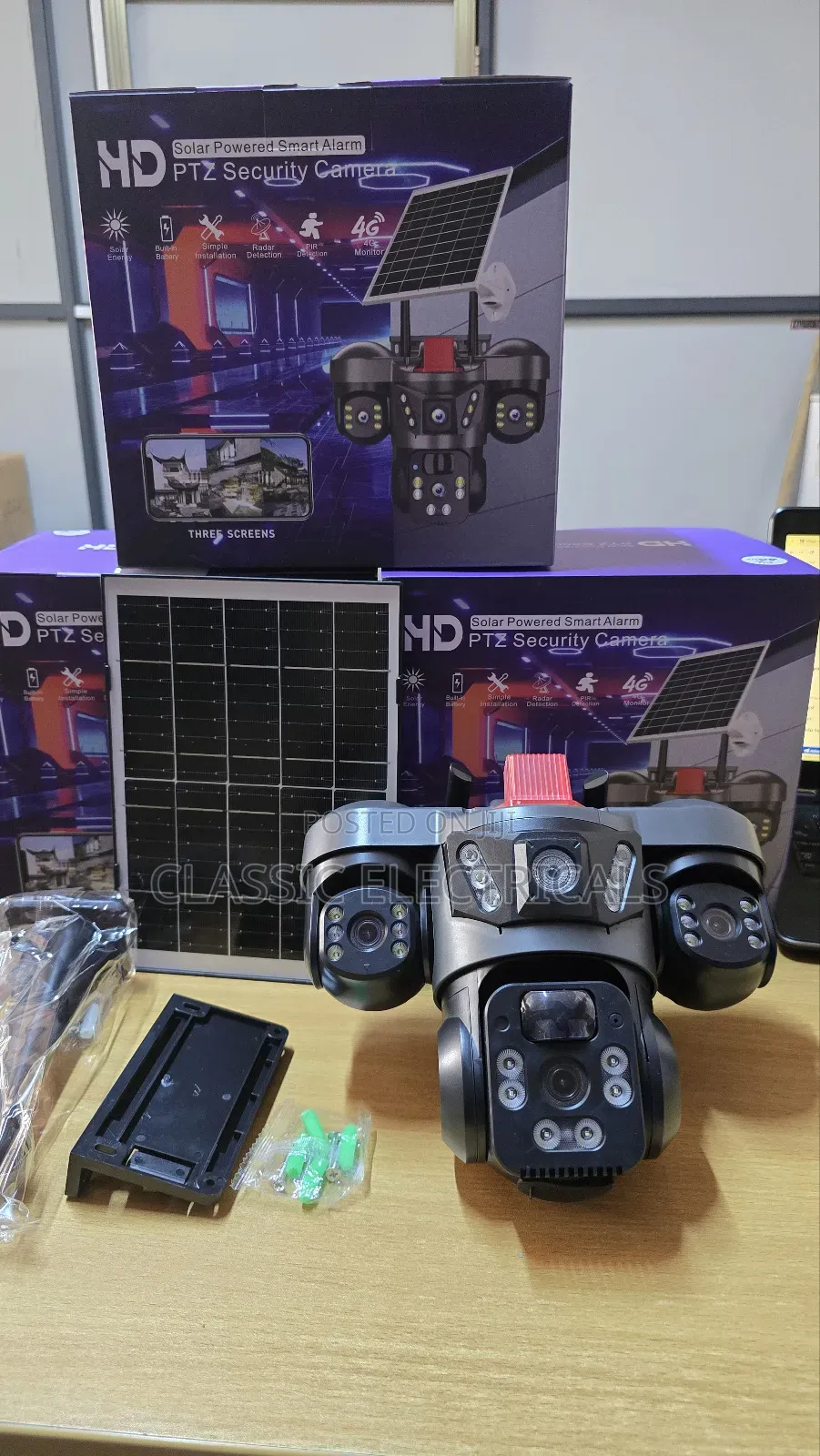 3lens 4g Solar PTZ CCTV Camera