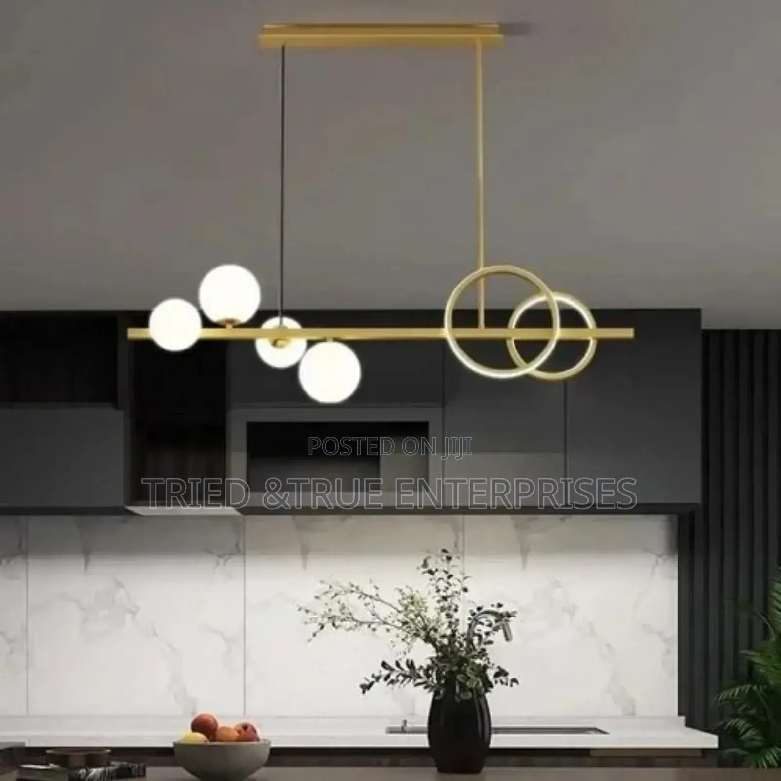Generic Modern Gold Led Chandelier Light Hf4wz