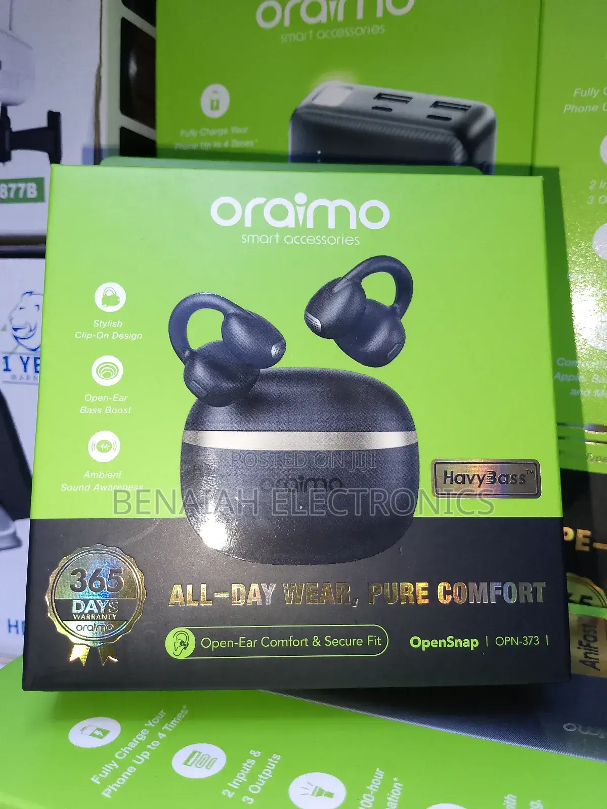 Oraimo Earbuds ,Pure Comfort for All Day Wear,Bass Boost Stylish