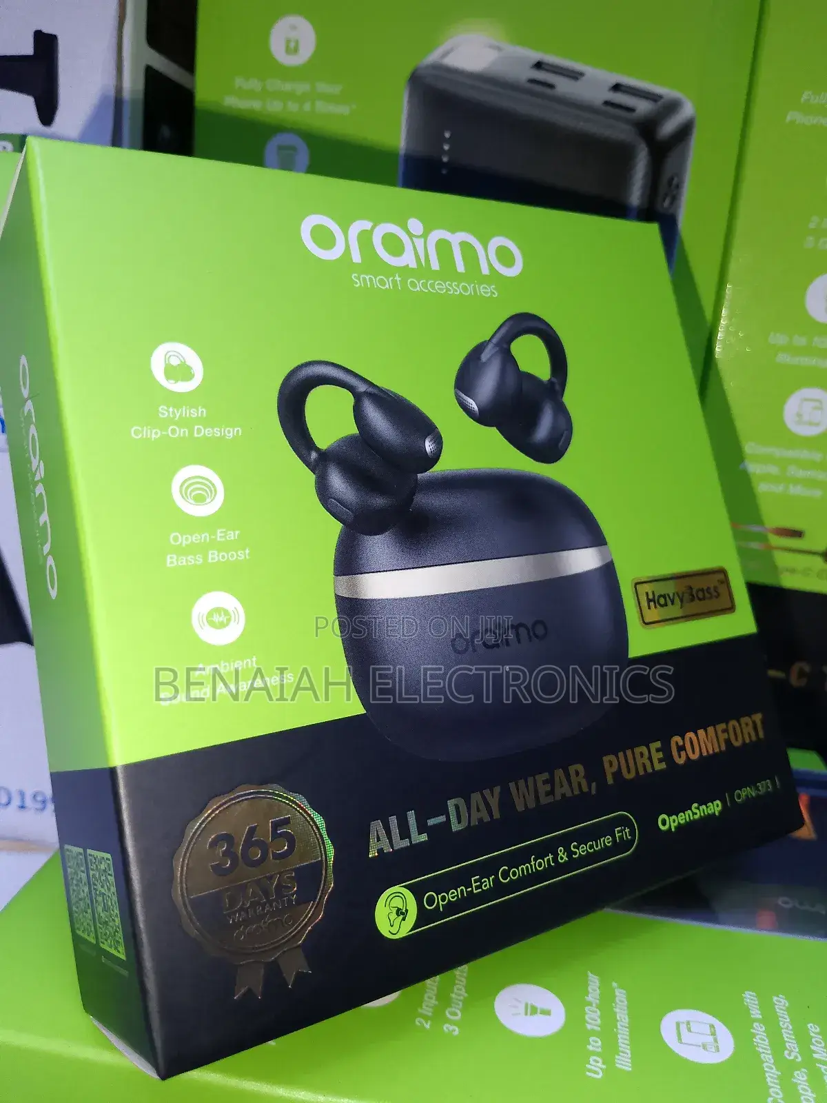 Oraimo Earbuds ,Pure Comfort for All Day Wear,Bass Boost Stylish