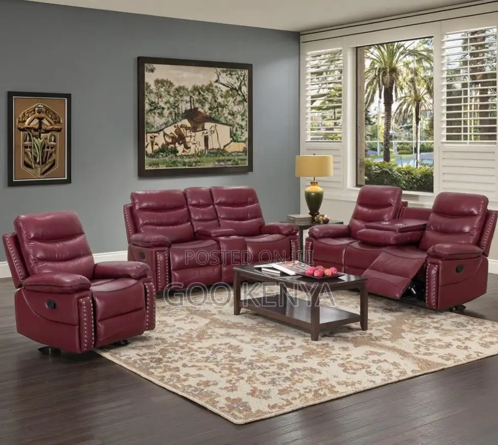 Home Sofa; Modern 5-Person Living Room Sofa With Massage Recliners
