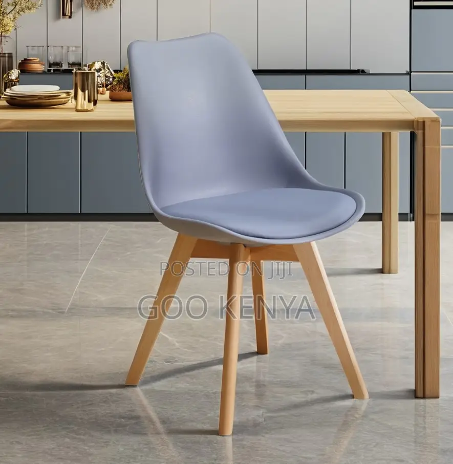 Home Chair; Padded Dining and Garden Chair Made of Plastic and Wood