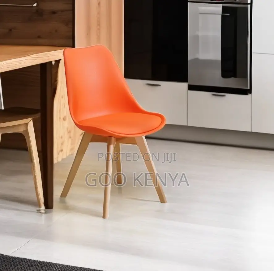 Home Chair; Padded Dining and Garden Chair Made of Plastic and Wood
