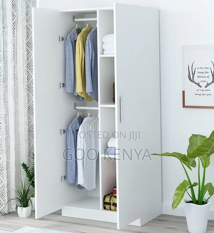 Home Closet for Bedroom; Wooden Closet for Bedroom With 4 Doors Rail