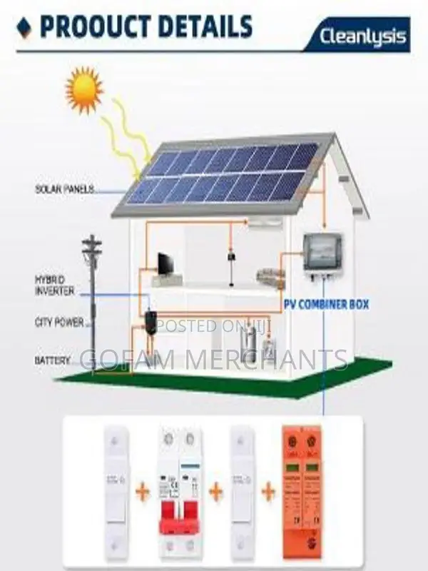 Solar Dc Surge Protector (Spd) SPD 2p Dc 2p 40kva 500v