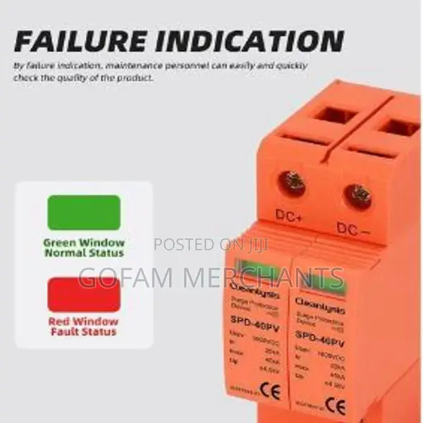 Solar Dc Surge Protector (Spd) SPD 2p Dc 2p 40kva 500v