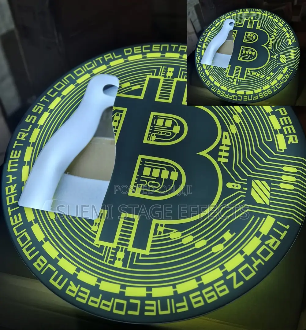 Bitcoin-themed Led Bottle Glorifier — Modern Glow For Clubs Parties