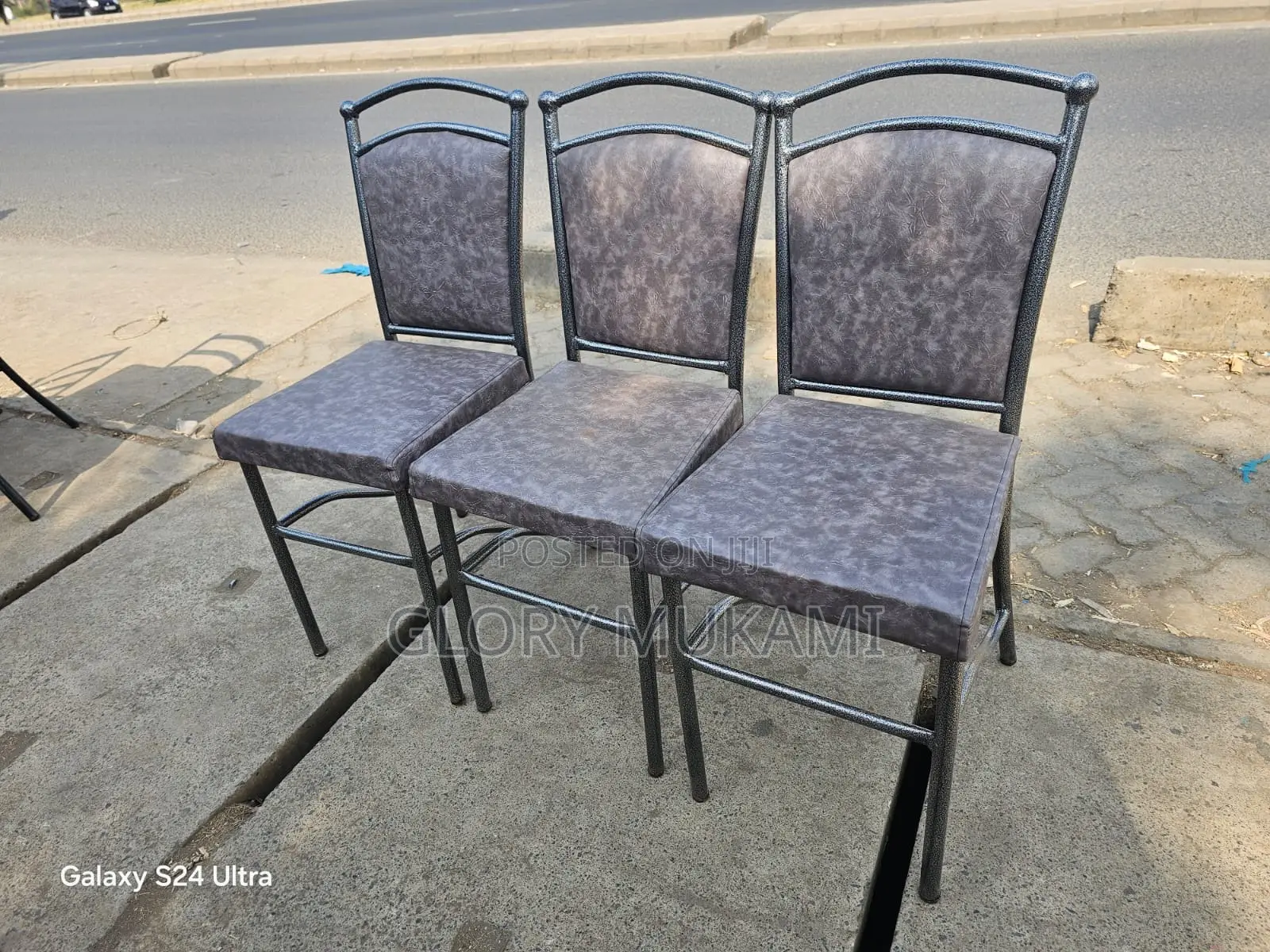 Grey Coated Restaurant Chairs