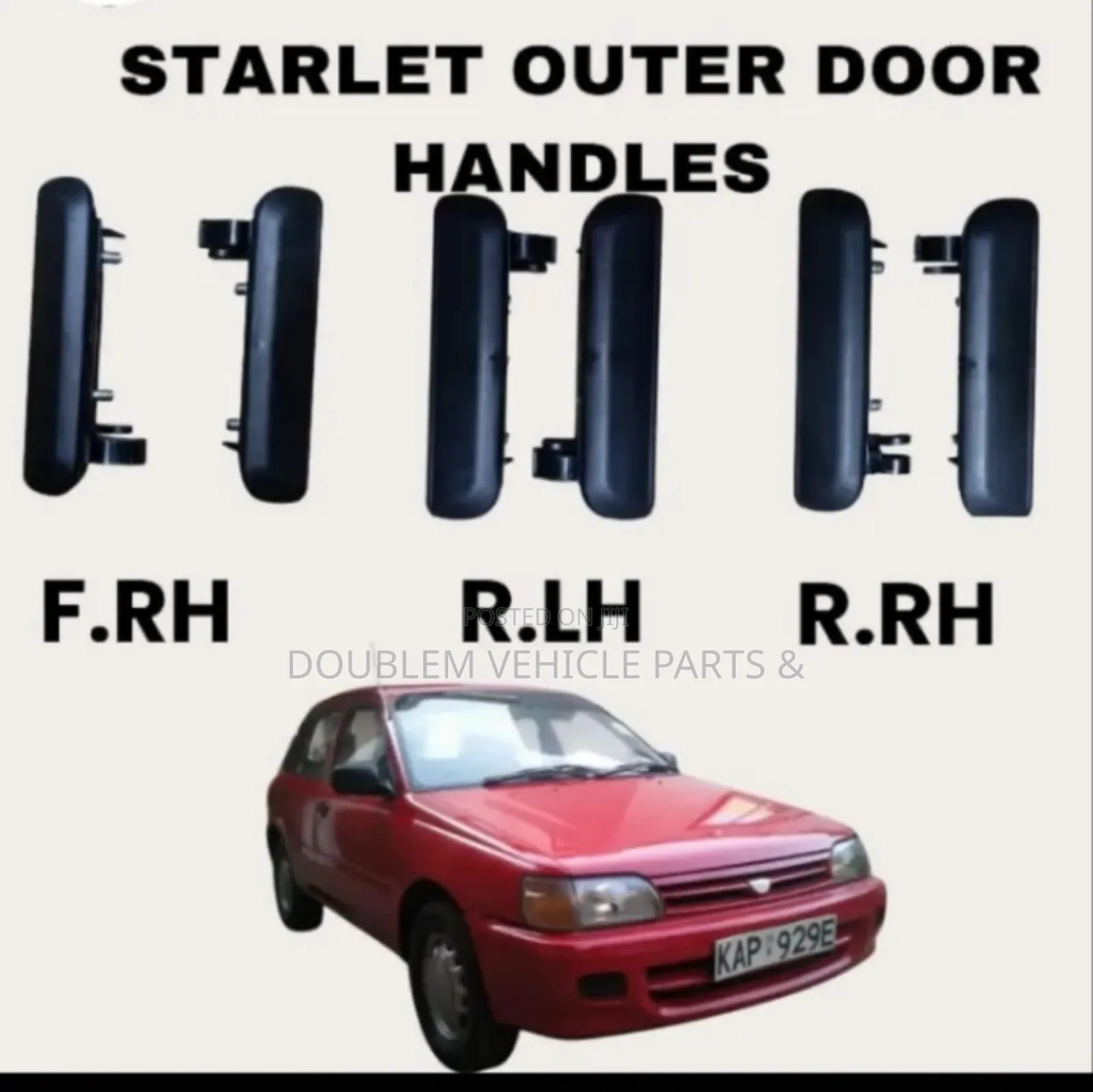 Outer Door Handles Toyota Starlet Ep80,Ep81,Ep82 1980,1982