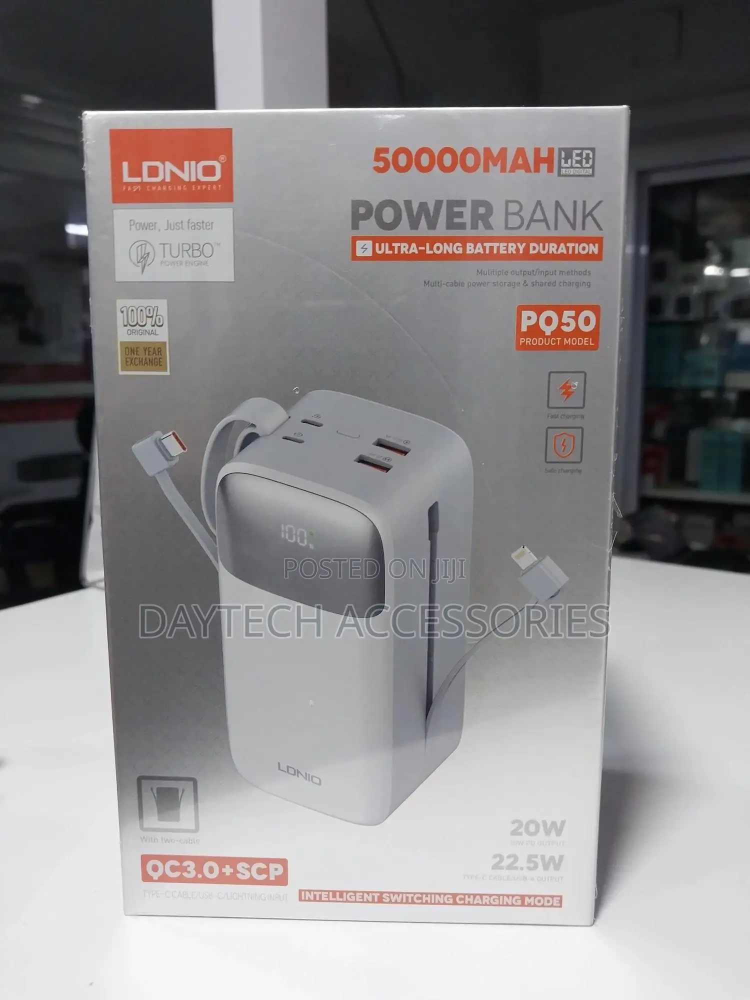 Ldnio 50,000 Mah Powerbank Fast Charging 22.5w Power Bank